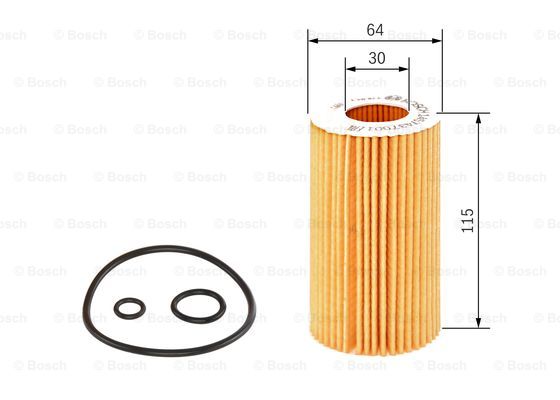 Filtro Aceite - Mercedes Benz C 220 Cdi Turbodiesel C/Mot. Om611Dela; E 270 Cdi 18V C/Mot. Om611 - Bosch-RB