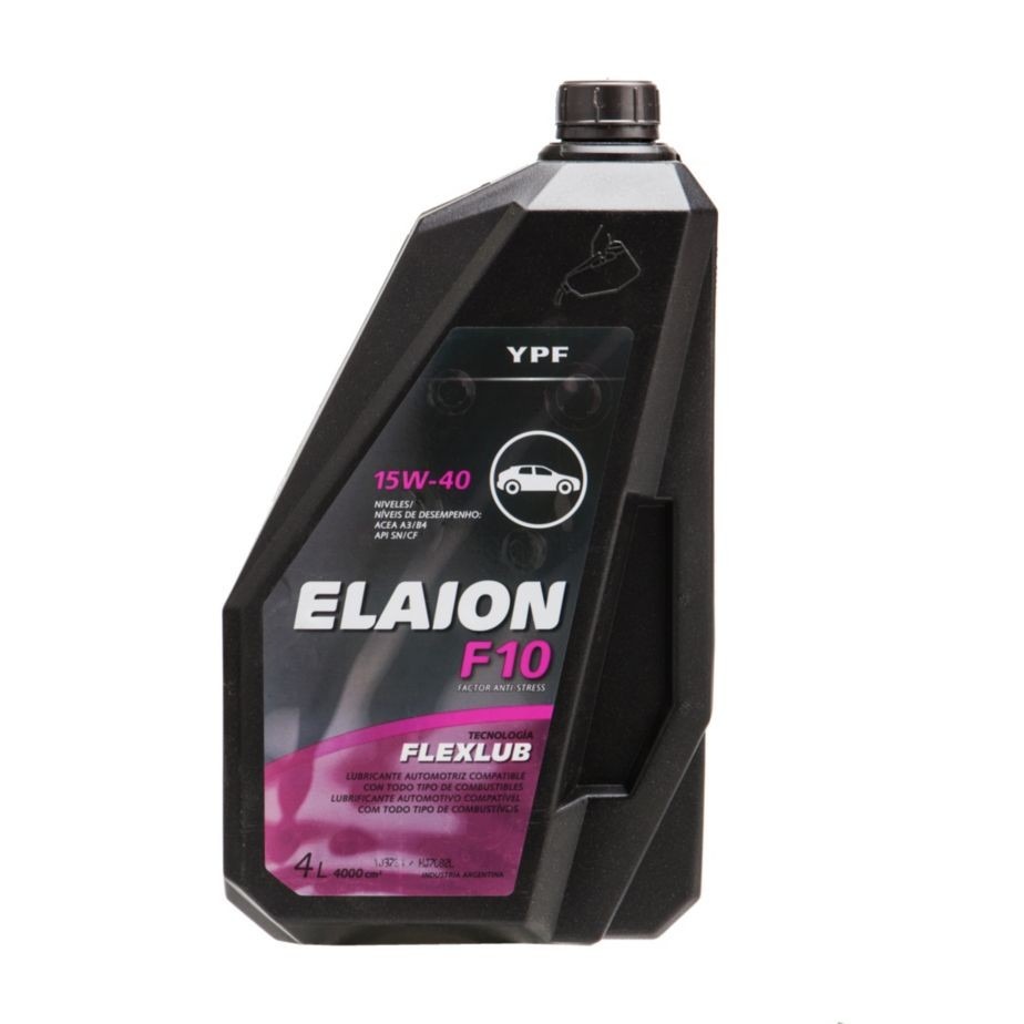 Aceite Motor Mineral - Elaion F10 15W-40 X 4 Lts - Ypf