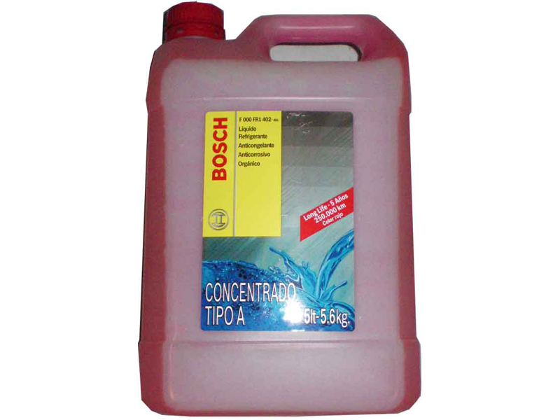 Liquido Refrigerante Organico Bosch Rojo 1lt Anticongelante