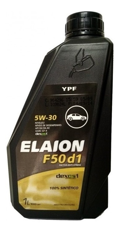 Aceite Motor Sintetico - Elaion F50D1 5W-30 X 1 L - Ypf
